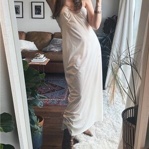 Vintage Butterfly Silky Slip Dress